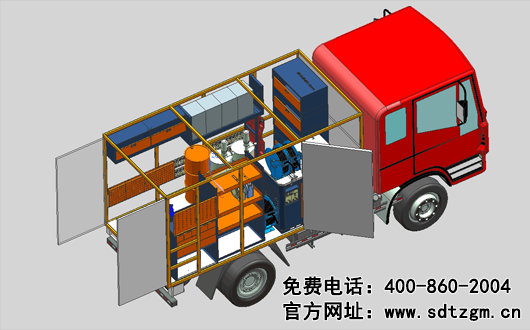 山東田中機械設(shè)備卡車養(yǎng)護(hù)搶修服務(wù)車展示圖