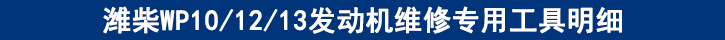 濰柴WP101213發(fā)動(dòng)機(jī)維修專用工具明細(xì)